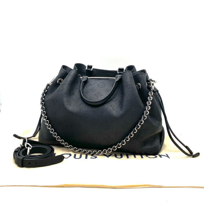 【中古】美品 LOUIS VUITTON ヴィトン マヒナベラ 2 WAY トリヨンレザー お手々 肩部 御徒面子 RFID有り fY05198A