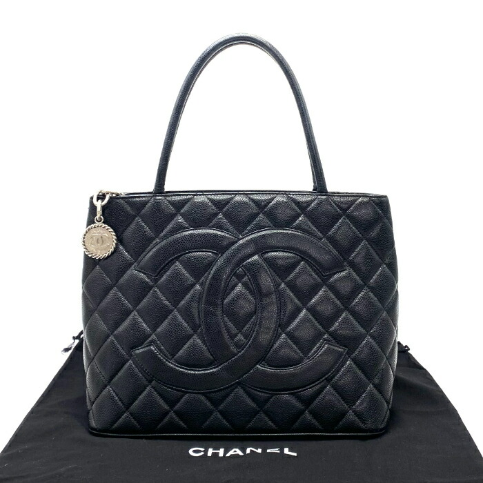 【中古】良品 CHANEL シャネル マトラッセ ココマーク キャビア人はだ 刷り直す トート 御徒面子 fY05219N