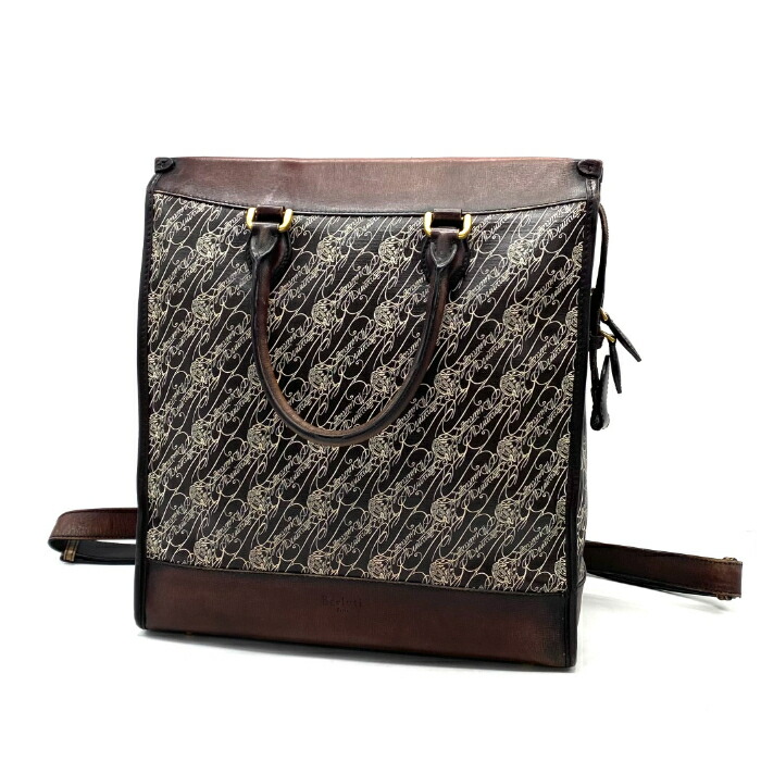 【中古】良品  Berluti ベルルッティ カルタール トワルマルブフ 背嚢 サック fY0521N
