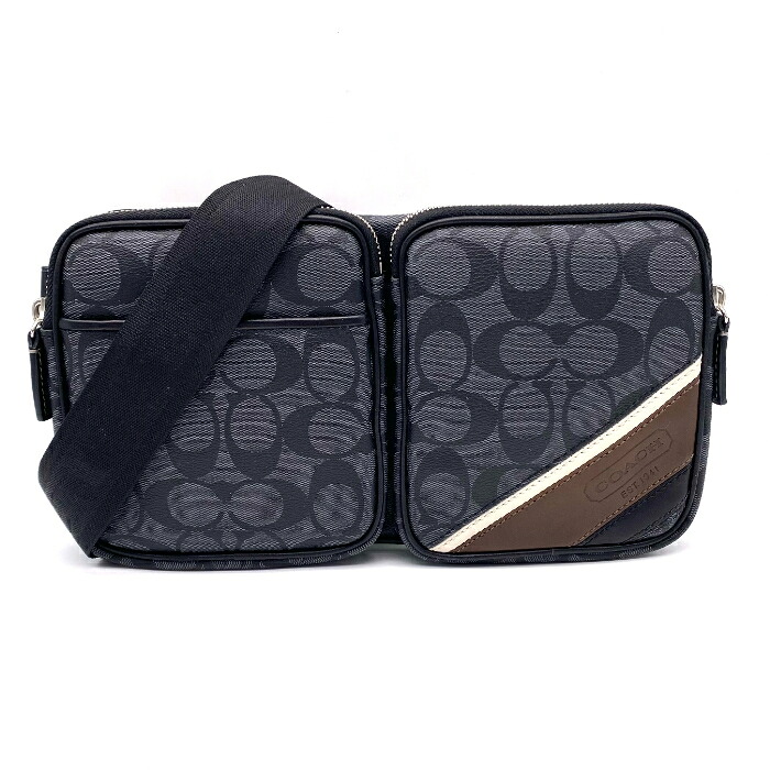 【中古】良品 COACH コーチ職 名書き なめし革 上半身 御徒面子 fY11461N