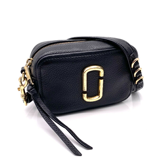 【中古】良品 MARC JACOBS マークジェイコブス スナップショット レザー ショルダー バッグ fH04158A｜ブランドビリオン