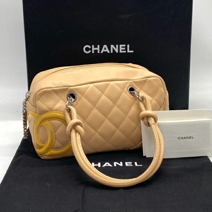 【中古】極美品 CHANEL シャネル ミニ カンボン レザー ハンド バッグ fY02171A｜ブランドビリオン