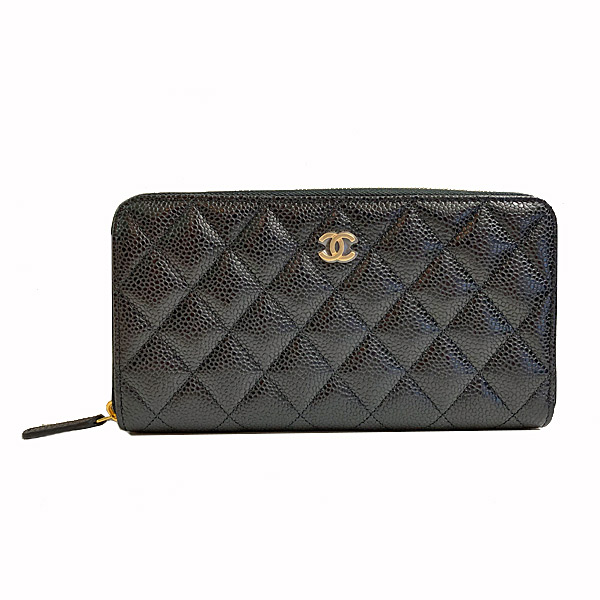 【新品に近い】CHANEL シャネル キャビアスキン 長財布 マトラッセ 黒 楽天市場】≪新品≫CHANEL シャネル マトラッセ クラッシック