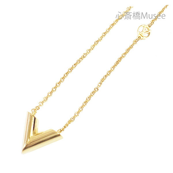 LOUIS VUITTON ルイヴィトン エセンシャルV ネックレス 箱付き 専用箱・保存袋付】ルイヴィトン エセンシャル V ネックレス