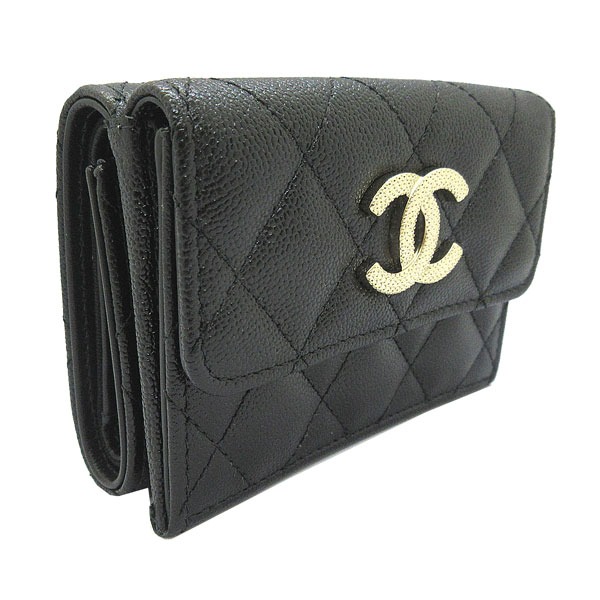 外ポケット付き　CHANEL 長財布　ファスナー　黒マトラッセ　キャビアスキン 楽天市場】≪新品≫CHANEL シャネル マトラッセ クラッシック