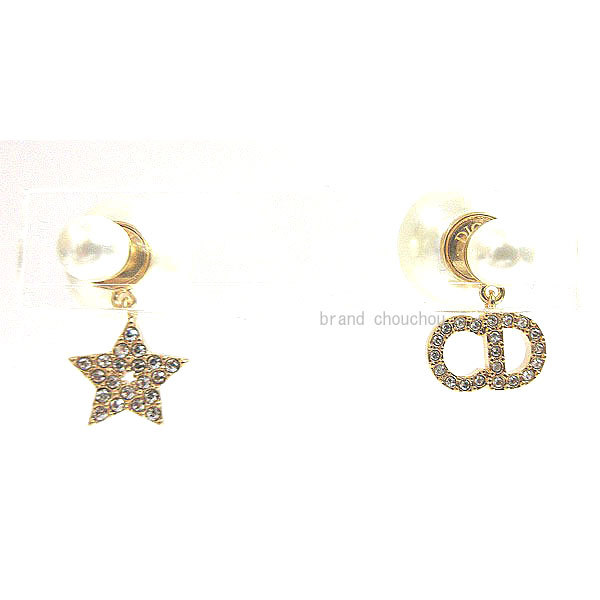 楽天市場】Dior/クリスチャンディオール ピアス リボン＆ロゴピアス