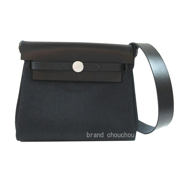 ≪ 新品 ≫エルメス エールバッグ ジップ 20 ミニ トワルアッシュ ブラック 黒 シルバー金具 K刻印 ショルダーバッグ ポシェット≪Brand new≫ Hermes Herbag Zip 20 Mini Toile H Black Silver Hardware K Shoulder Bag｜brand chouchou