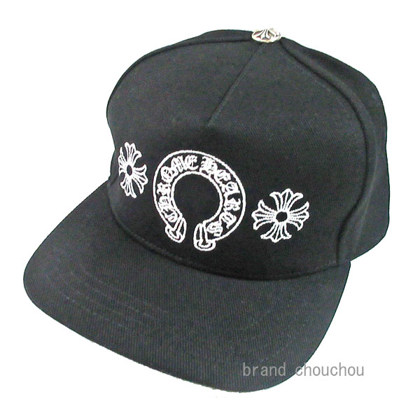 《新品》CHROMEHEARTS クロムハーツ ベースボール キャップ ホースシュー クロス ロゴ ブラック 黒 ショッパー 帽子 正規品≪Brand new≫Chrome Hearts Chrome Hearts Horseshoe Cross Logo Black Shopper hat black Authentic｜brand chouchou 124,850円