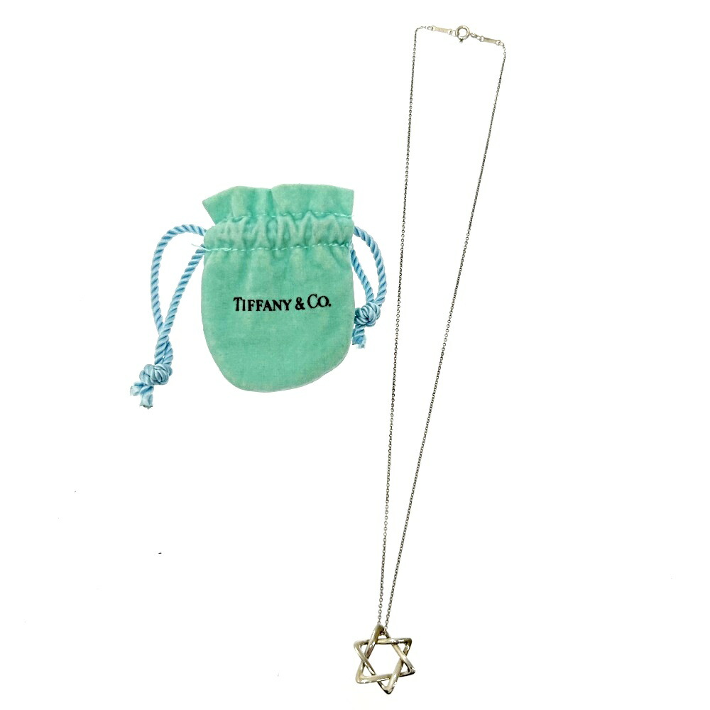 【楽天市場】【中古】TIFFANY&Co. ティファニー シルバー エルサペレッティ スターオブダビデ ネックレス 2.5g 925刻印 ...