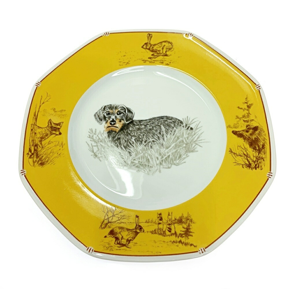 楽天市場】【中古】美品 HERMES エルメス プレート 犬柄 陶器 皿