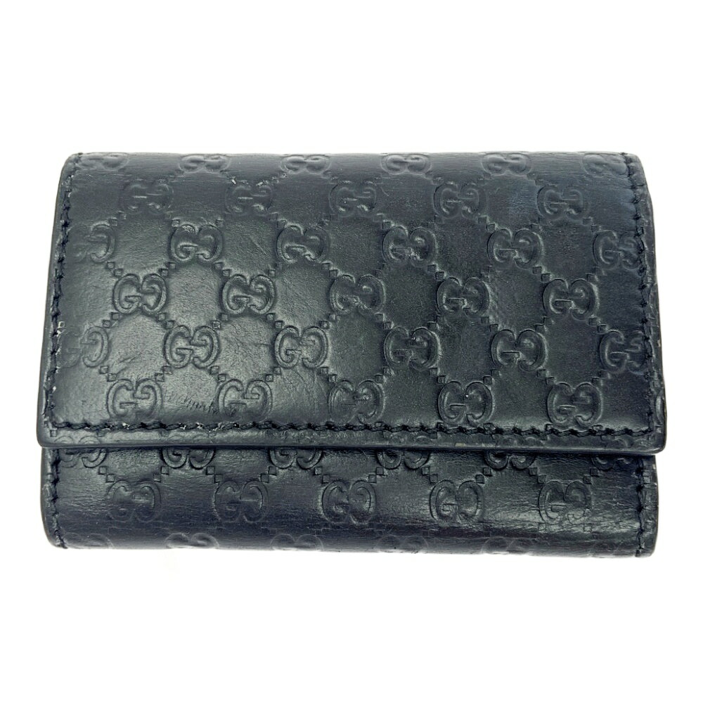 美品✨ GUCCI グッチ 473924 グッチシマ 6連 キーケース グッチ GUCCI DORIAN レザー型押し6連キーケース 473924 A7M0N