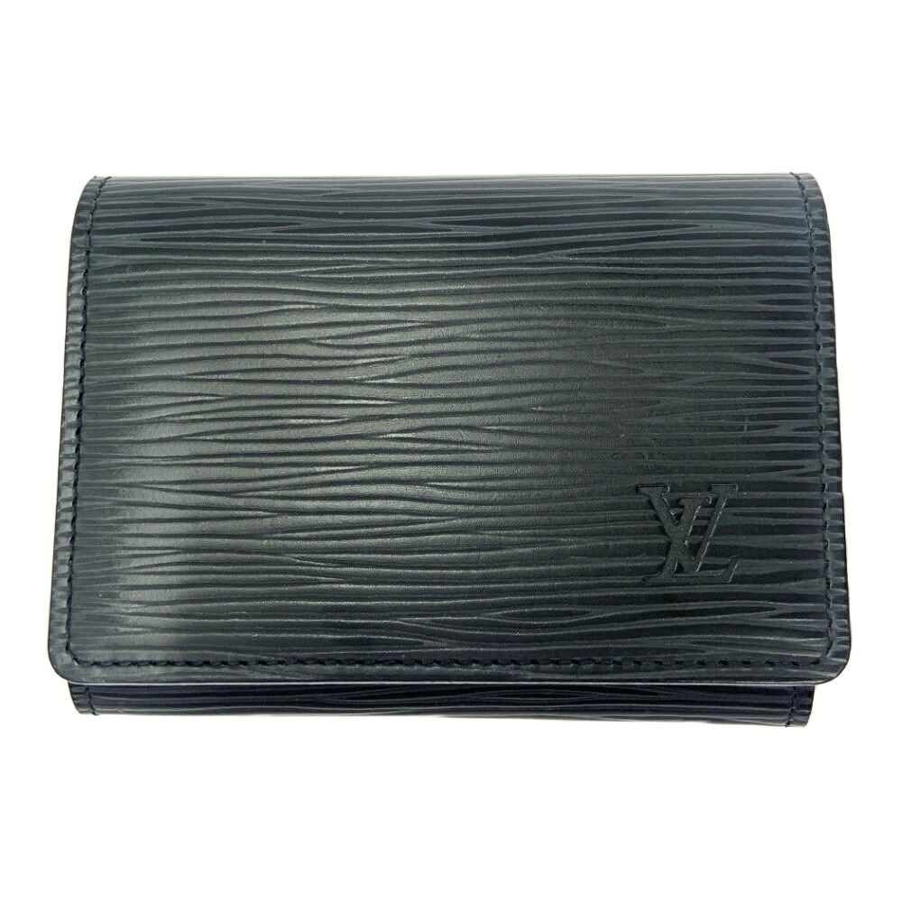 【楽天市場】【中古】LOUIS VUITTON ルイ・ヴィトン M56582 エピ レザー アンヴェロップ カルト ドゥ ヴィジット ノワール ...