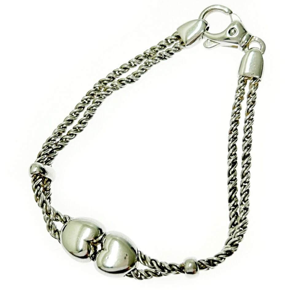 楽天市場】ティファニー ダブルハート ロープチェーン シルバー