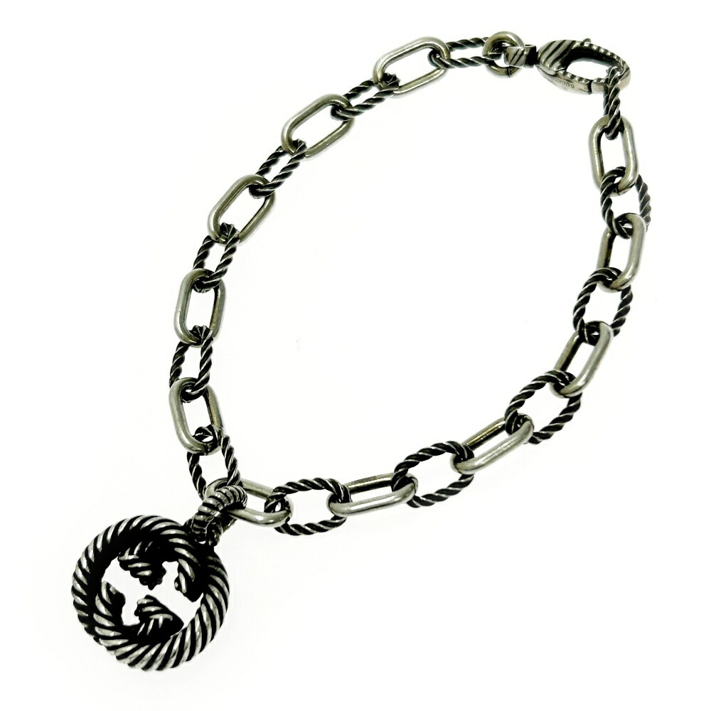 【美品】GUCCI グッチ インターロッキングG ブレスレット 18cm 中古・古着通販】GUCCI (グッチ) インターロッキングG