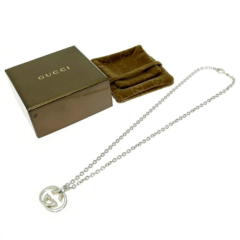 GUCCI 新品同様品　インターロッキングネックレス　極美品　付属品　925 グッチ GUCCI ネックレス インターロッキングG 455307【FITHOUSE
