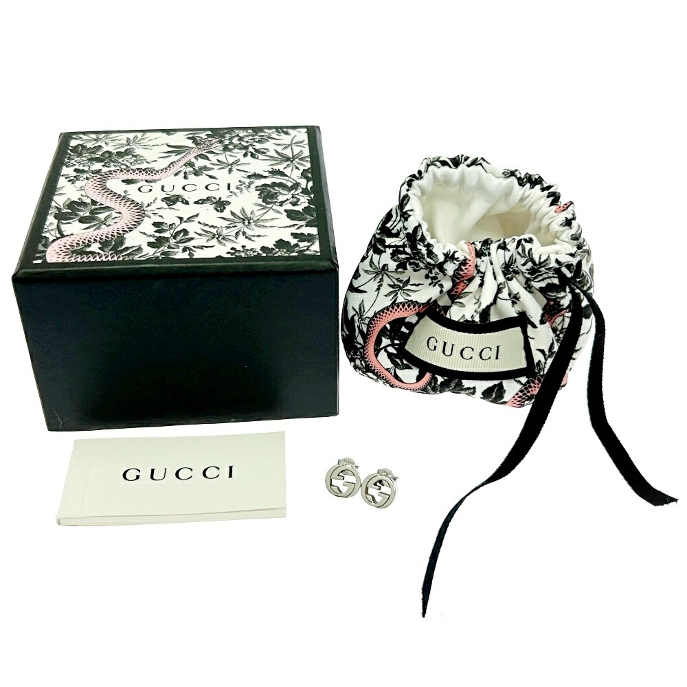 【今週限定価格】GUCCI インターロッキング　Gピアス　箱付き 楽天市場】グッチ ピアス GUCCI スタッズピアス シルバー エン
