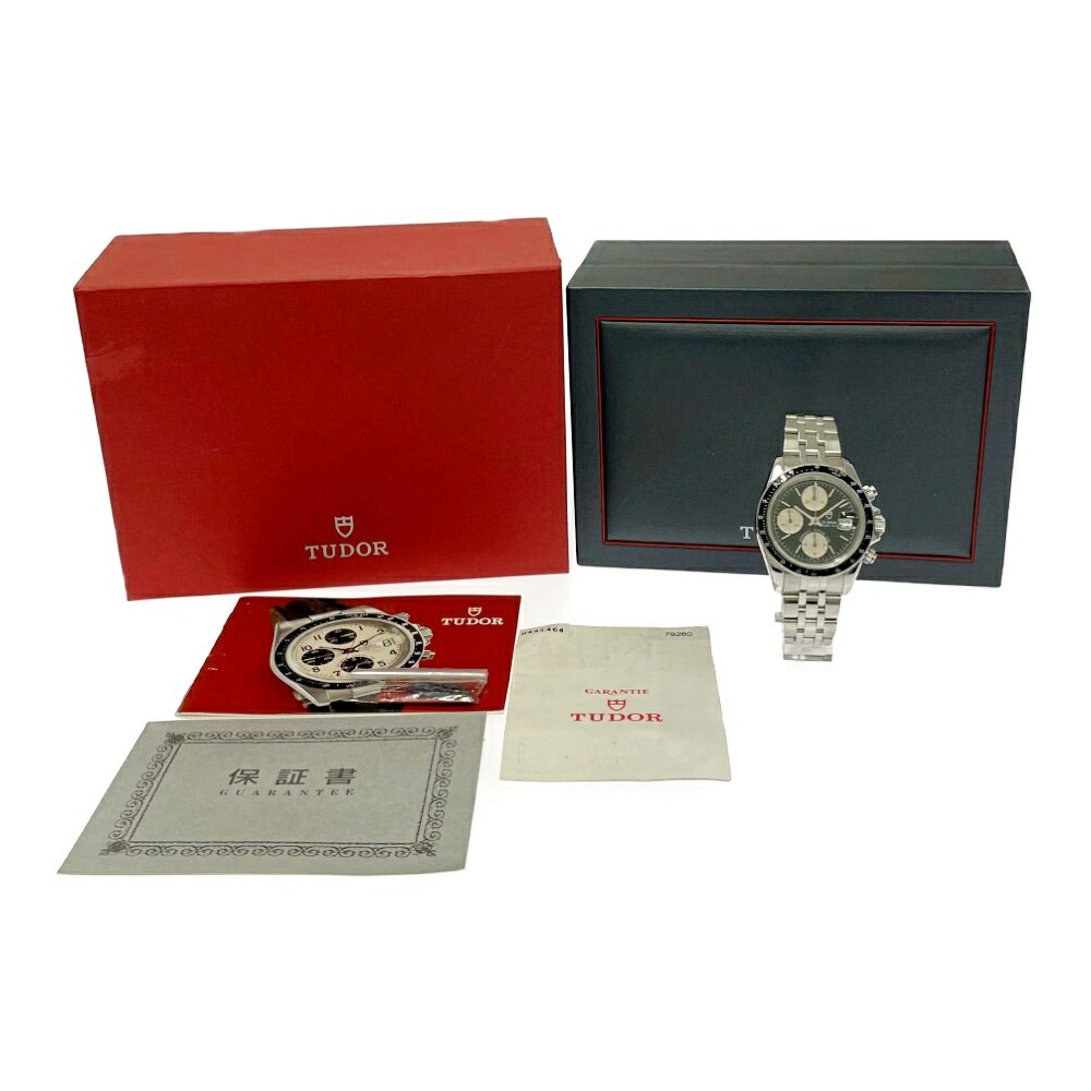 【中古】【箱付き】 TUDOR チュードル 79260 SS プリンスデイト クロノタイム 自動巻き メンズ シルバー 411468 腕時計 278,100円