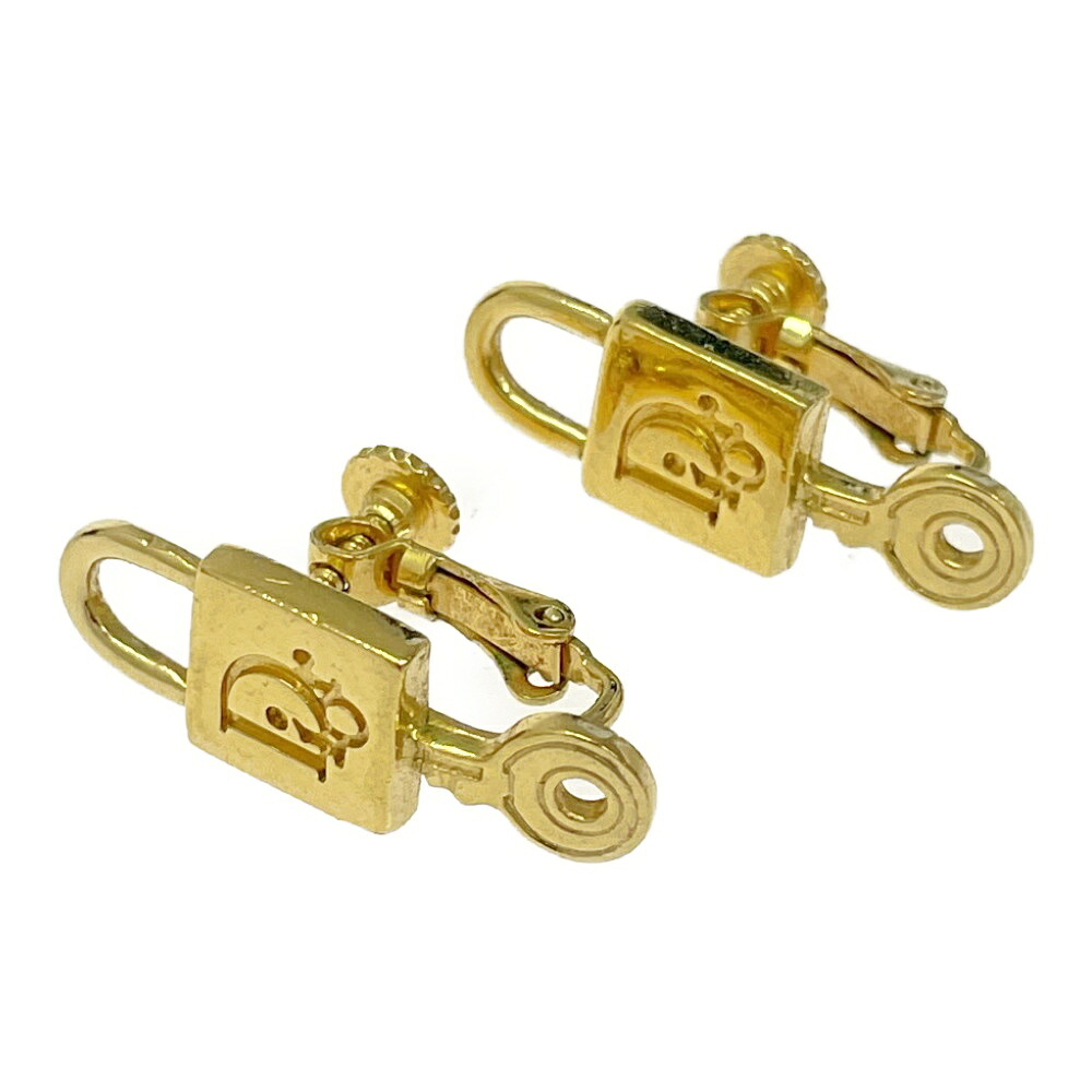 【中古】Dior ディオール GP カデナモチーフ イヤリング ゴールド 445494 イヤリング