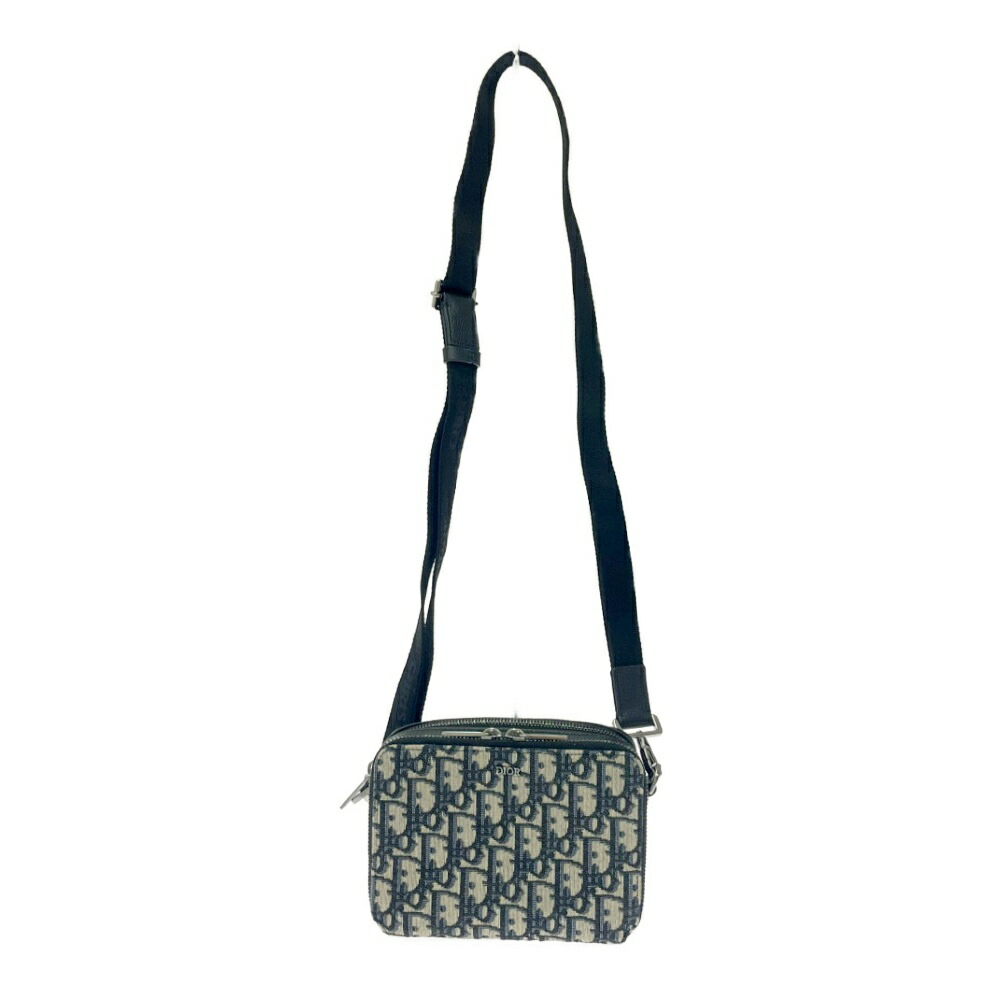 【中古】Dior ディオール 2OBBC119YSE キャンバス レザー オブリーク ストラップポーチ ショルダーバッグ 451657 ショルダーバッグ