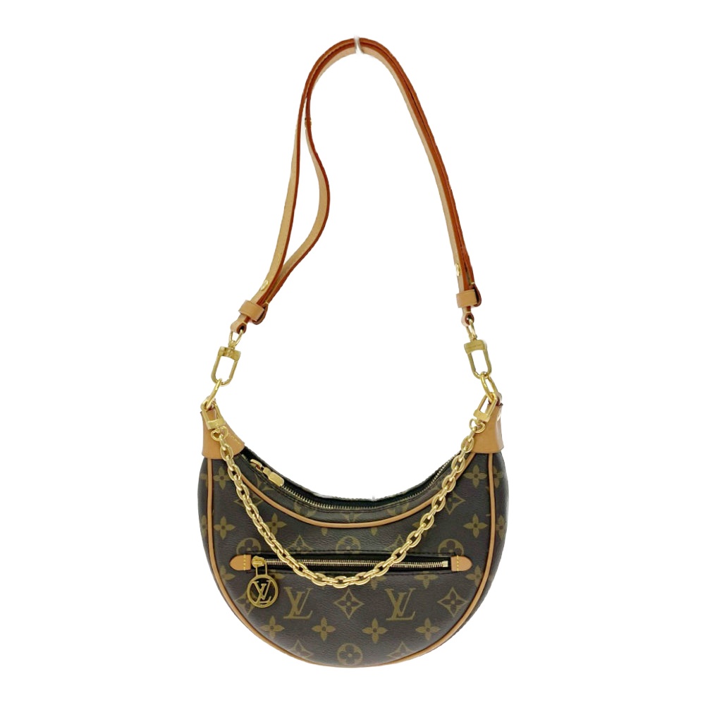 【中古】LOUIS VUITTON ルイ・ヴィトン M81098 モノグラム PVC ループ チェーン ショルダー バッグ ブラウン 462484 ショルダーバッグ