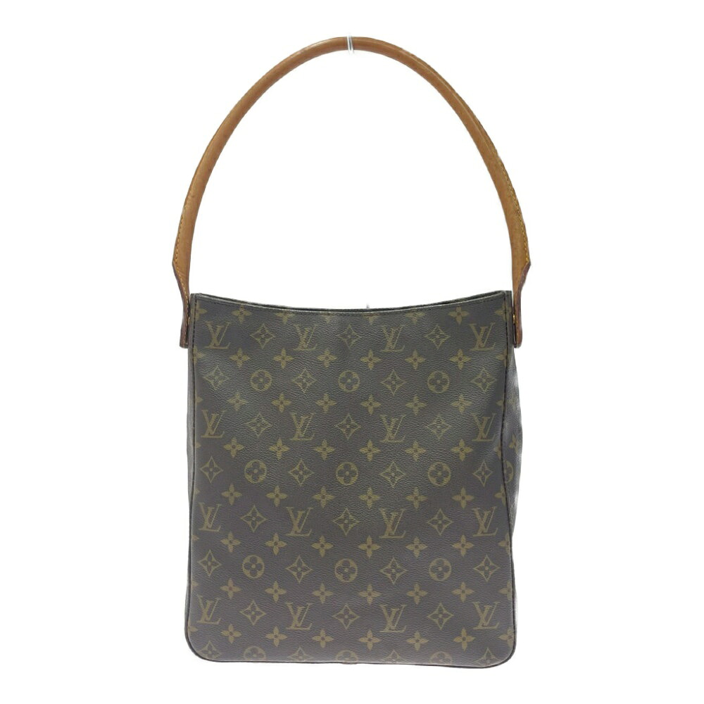 【中古】LOUIS VUITTON ルイ・ヴィトン M51145 モノグラム PVC ルーピングGM ショルダーバッグ ブラウン 455877 ショルダーバッグ