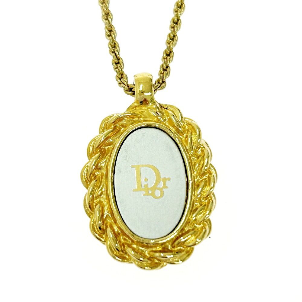 【中古】Christian Dior クリスチャンディオール GP Diorロゴ ネックレス レディース ゴールド 473001 ネックレス