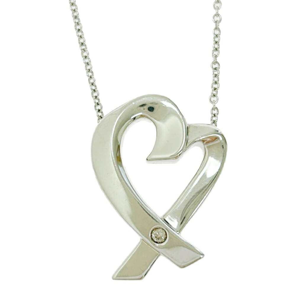 【中古】TIFFANY&Co. ティファニー シルバー パロマピカソ ラビングハート 1P ネックレス 4.5g 925刻印 464365 ネックレス