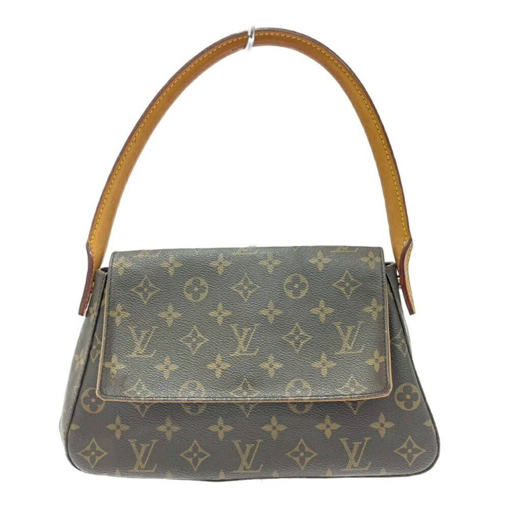 【中古】LOUIS VUITTON ルイ・ヴィトン M51147 モノグラム PVC ミニルーピング ショルダーバッグ 赤銅色 474960 ショルダーバッグ