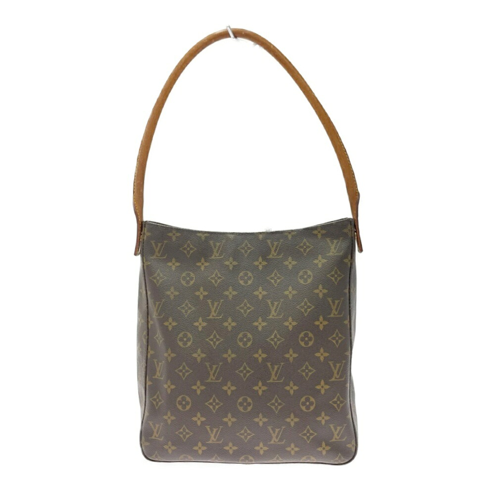 【中古】LOUIS VUITTON ルイ・ヴィトン M51145 モノグラム PVC ルーピングGM ショルダーバッグ ブラウン 490460 ショルダーバッグ