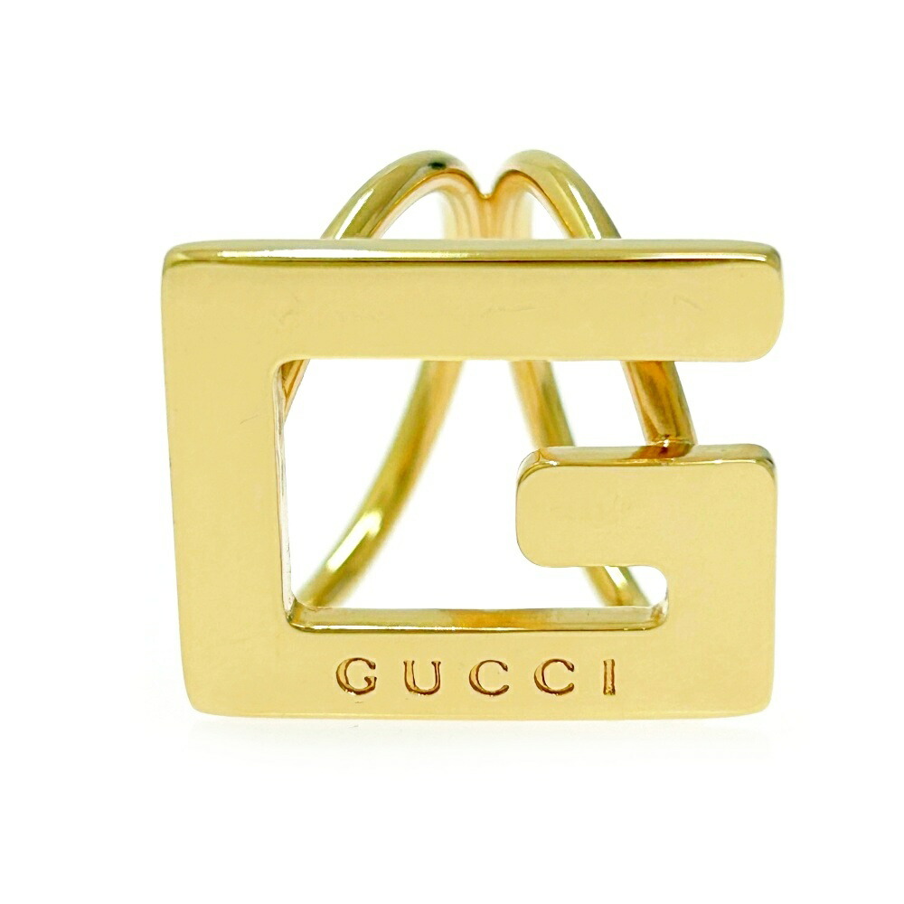 楽天市場】グッチ スカーフリング Gモチーフ ゴールド 金属素材 GUCCI