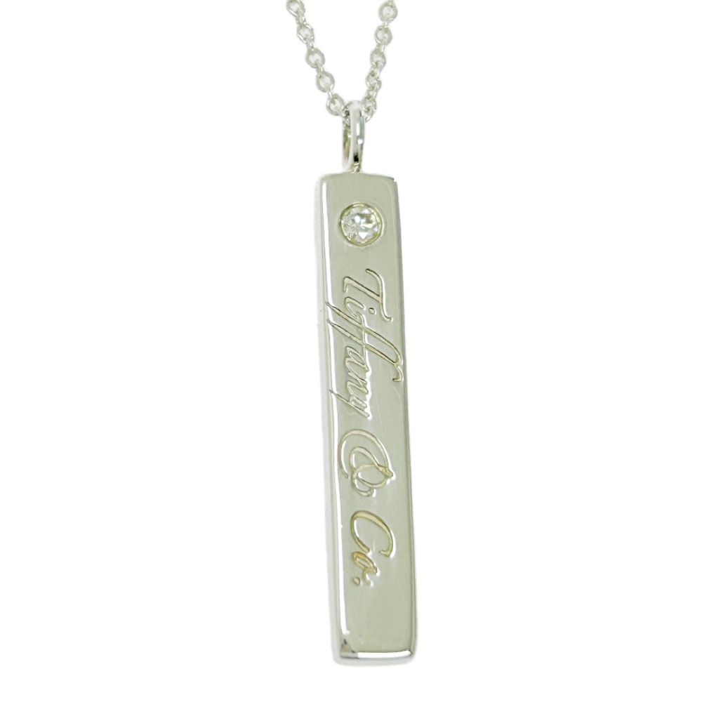【中古】【箱付き】 TIFFANY&Co. ティファニー シルバー ノーツ バー 1P ネックレス 3.3g 925刻印 493485 ネックレス