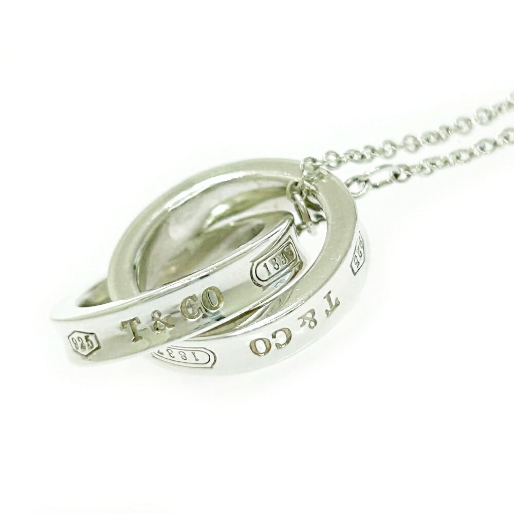 【中古】TIFFANY&Co. ティファニー シルバー 1837 インターロッキング サークル ネックレス 5.0g 925刻印 491788 ネックレス｜ブランドショップ　カラー 14,700円