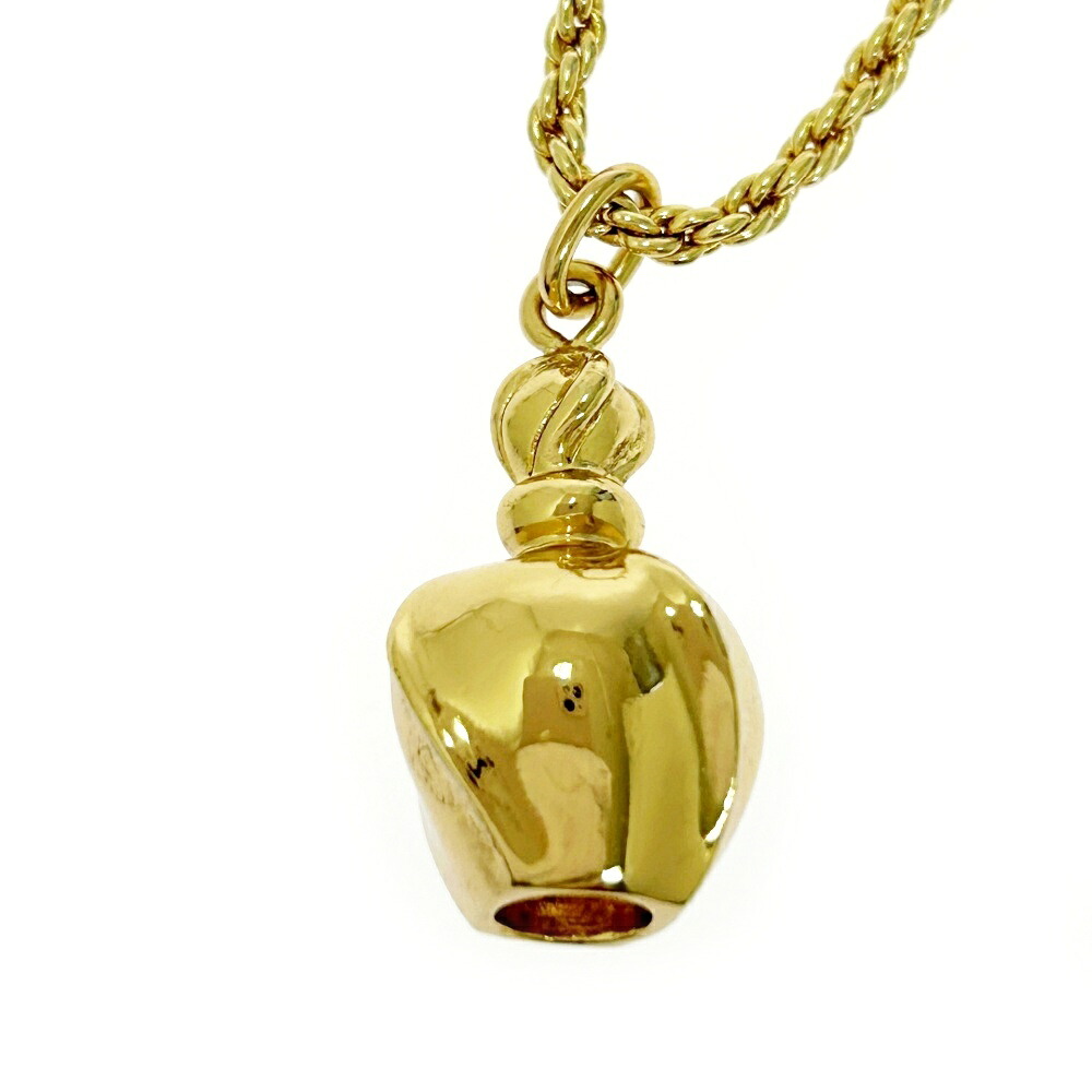 【中古】Christian Dior クリスチャンディオール GP 香水瓶モチーフ ネックレス ゴールド 515700 ネックレス