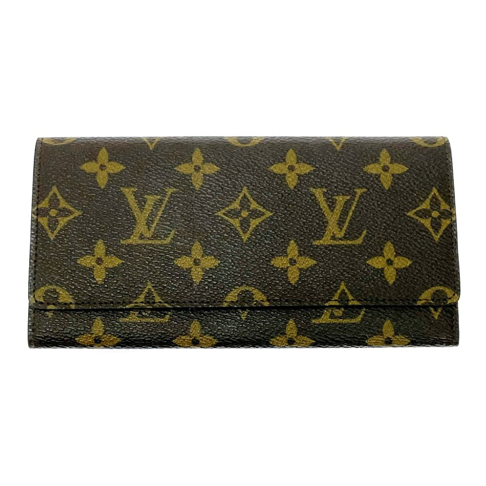 【中古】LOUIS VUITTON ルイ・ヴィトン M61818 モノグラム PVC ポルトフォイユ 長財布 ブラウン 530759 長財布