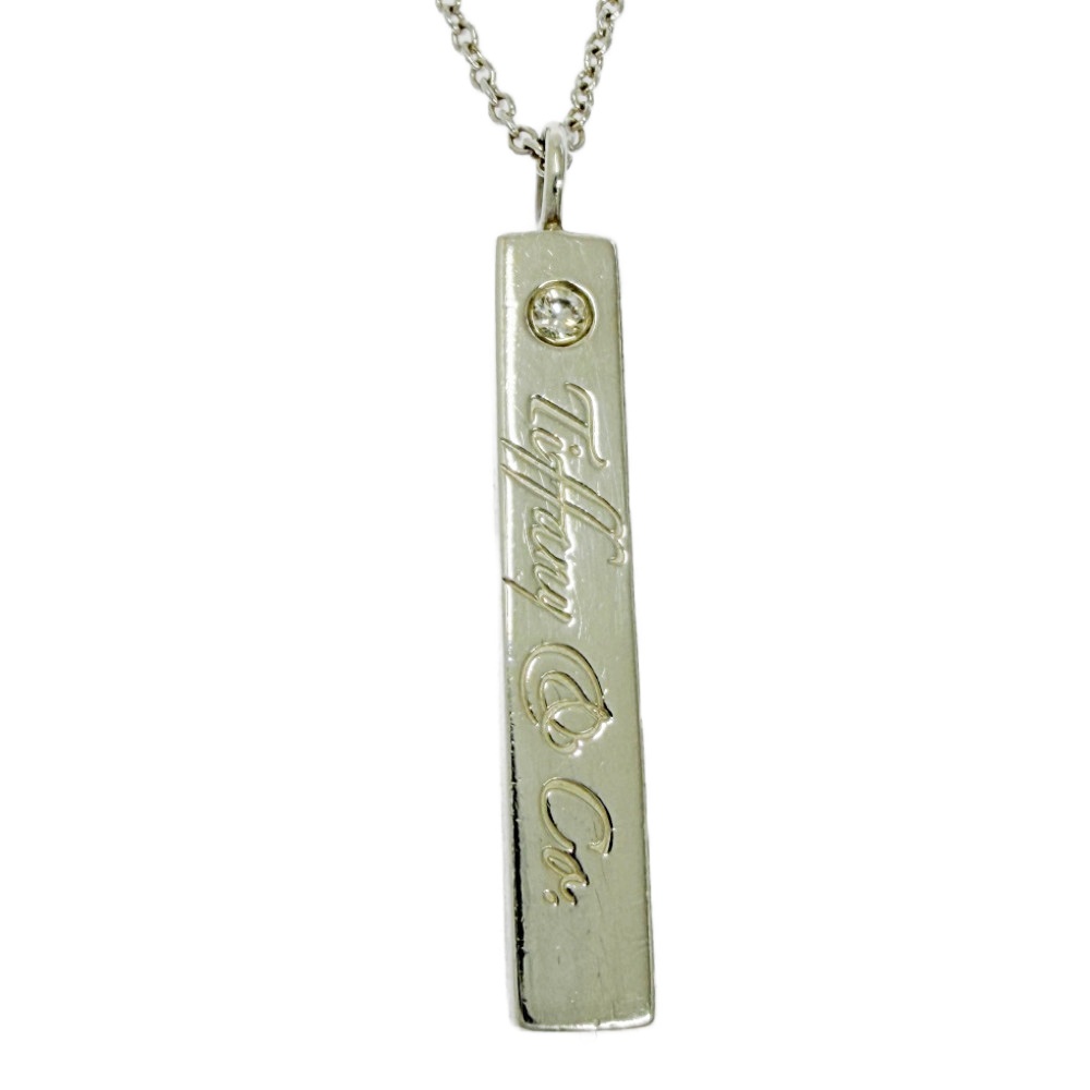 【中古】TIFFANY&Co. ティファニー シルバー ノーツ バー 1P ネックレス 3.3g 925刻印 546694 ネックレス
