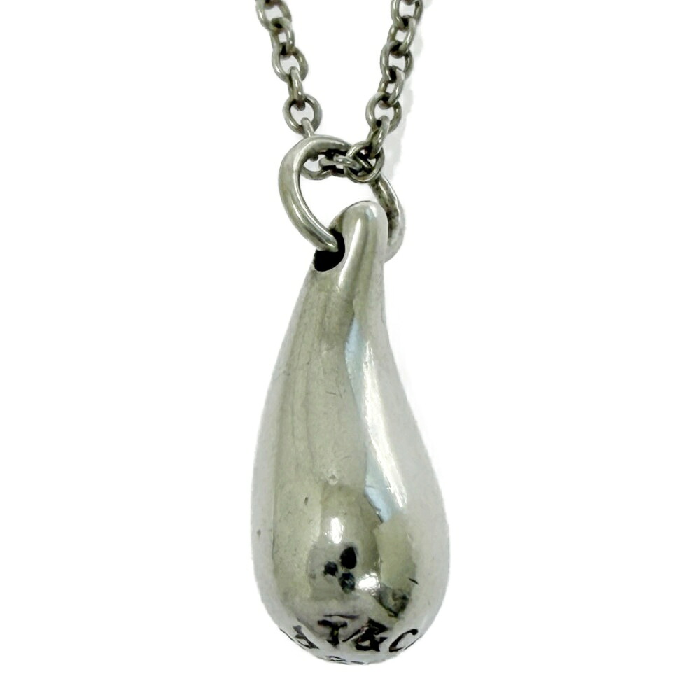 【中古】TIFFANY&Co. ティファニー シルバー ティアドロップ ネックレス 2.8g 925刻印 549030 ネックレス