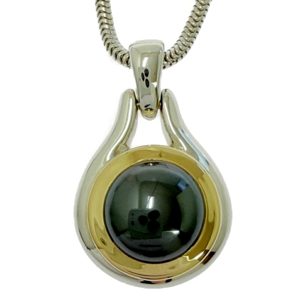 【中古】【保護すること袋付き添い人】 TIFFANY\u0026Co. ティファニー しろがね色 ゴールド ヘマタイト 首飾り 14.3g 925/750目じるし 584414 首飾り