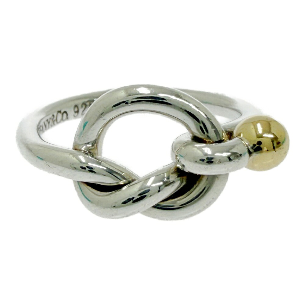 【中古】【箱付き】 TIFFANY&Co. ティファニー シルバー ゴールド ラブノット リング 3.0g 925/750刻印 576296 リング・指輪｜ブランドショップ　カラー