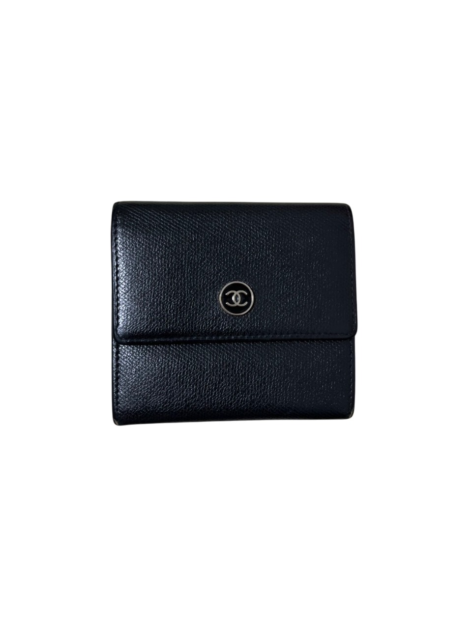 ＣＨＡＮＥＬ シャネル 二つ折り 黒 紙入れ ココマーク 【中古】