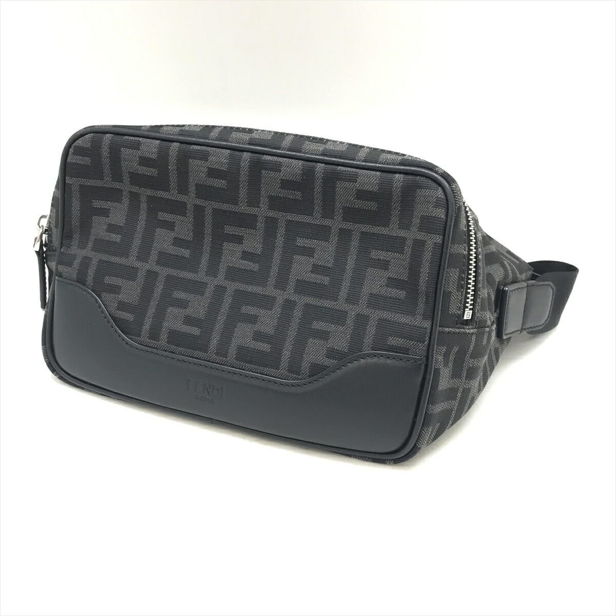 FENDI(フェンディ) ウエストポーチ - 7VA446 アイボリー×ライトグレー