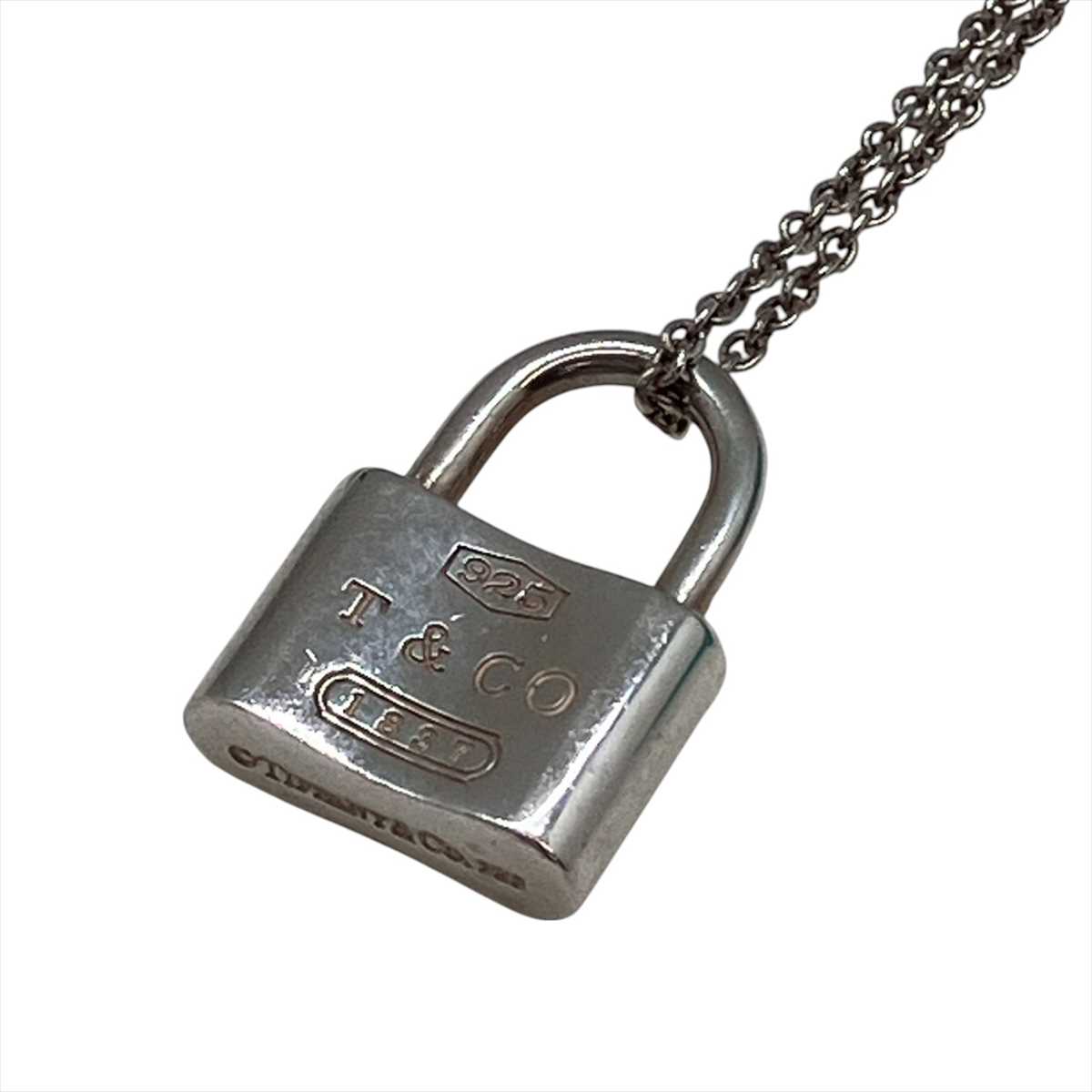 TIFFANY&CO. 1837 ❤️カナデロック南京錠 ネックレストップ　中古 TIFFANY&CO. 1837 ❤️カナデロック南京錠 ネックレストップ