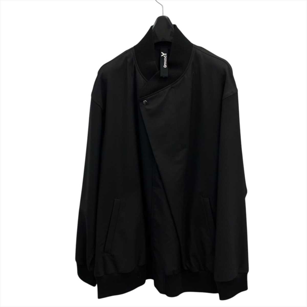 GROUND-Y Yohji Yamamoto グラウンドワイ ヨウジヤマモト GI-J03-100 gabardine FRONT TUCK BLOUSON ギャバジン フロント タック ブルゾン サイズ：3 メンズ 【中古品】 25-072923 春日店｜リサイクルマートブランド館