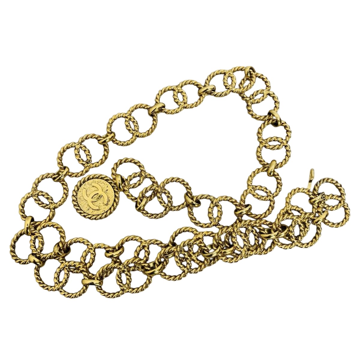 CHANEL チェーンベルト ロゴチャーム付き 楽天市場】CHANEL シャネル チャーム付き 95P アイコン チェーン