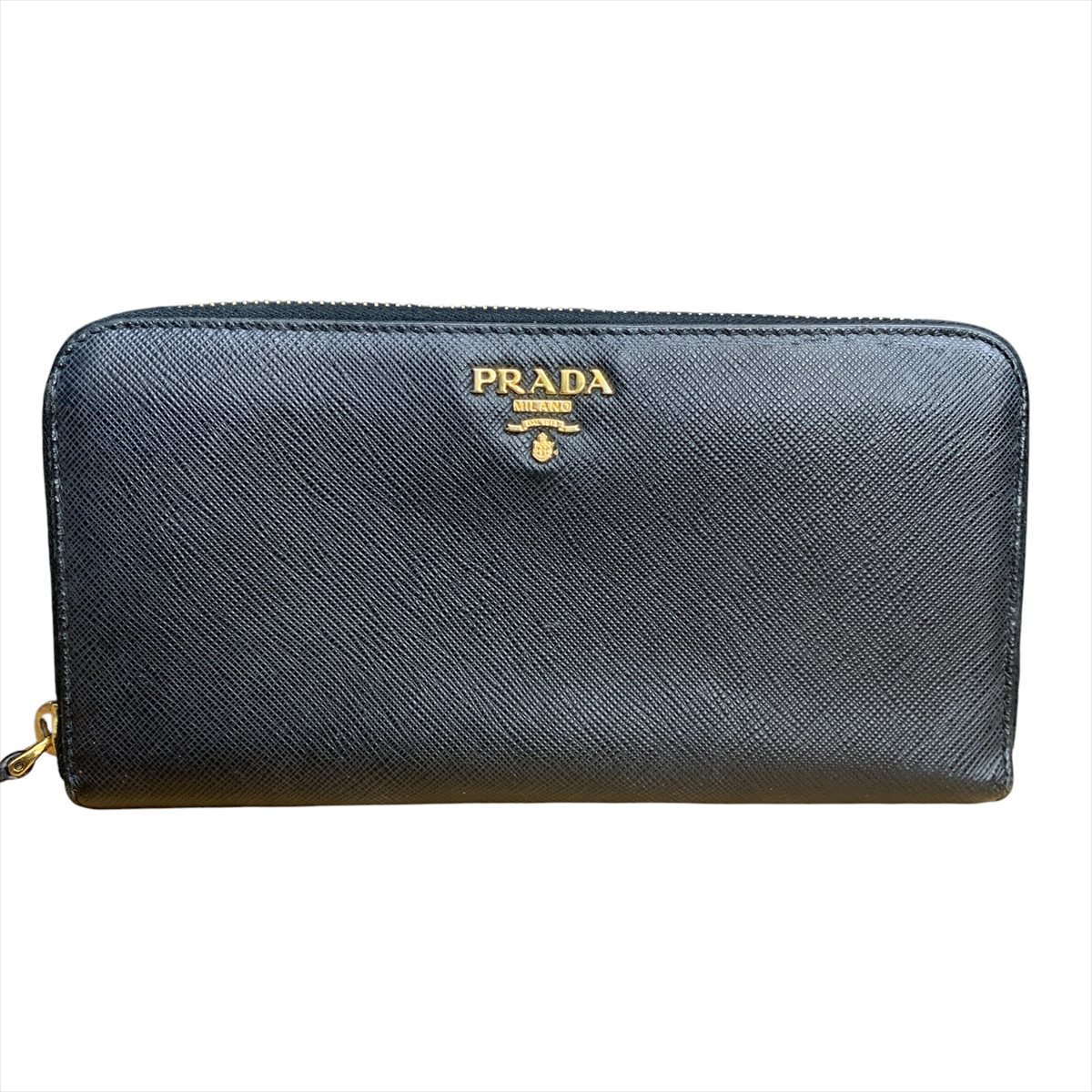 【希少・日本未発売】PRADA テスート ハートモチーフ ビジュー付き財布(黒) 希少・日本未発売】PRADA テスート ハートモチーフ ビジュー付き財布