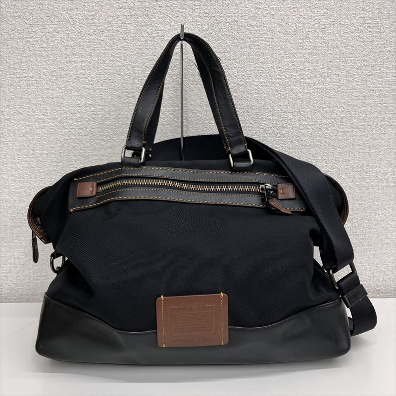 COACH コーチ 31592 アカデミー ホールドオール 2wayバッグ トートバッグ ブリースケース ブラック 【中古品】 26-041516 福重店