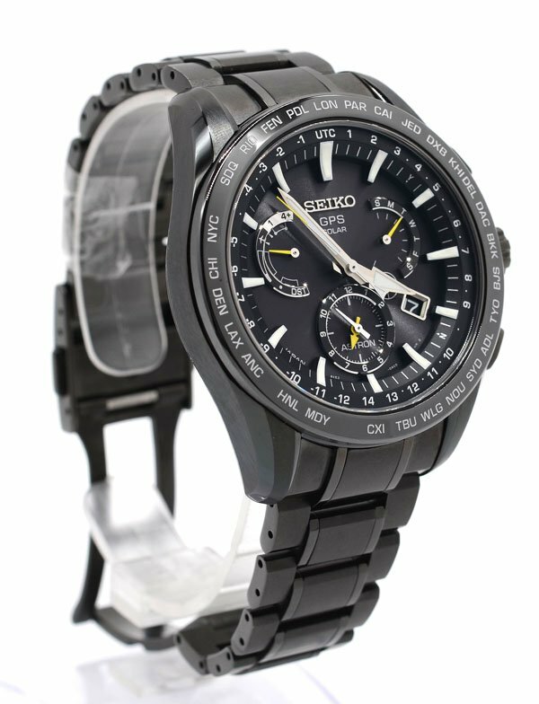 送料無料！☆箱付！美品！SEIKO セイコー ASTRON SBXB079 デュアル