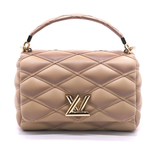 送料無料！★新品同様！LOUIS VUITTON ルイヴィトン GO-14 MM M23568 ベージュローズ ショルダーバッグ★