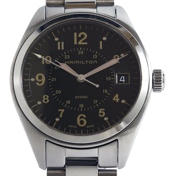 ハミルトン　クォーツ　 H683410 シルバー　箱付 楽天市場】【HAMILTON】ハミルトン カーキフィールド H683410 クォーツ