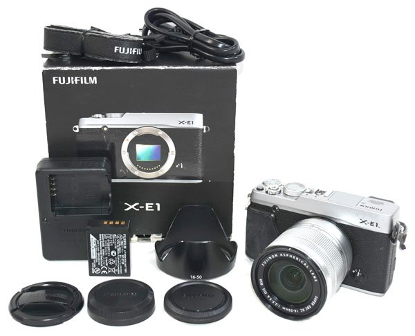 ★元箱、レンズ付！FUJIFILM 富士フィルム X-E1 ミラーレス デジタル一眼レフカメラ XC16-50mm F3.5-5.6 OIS★