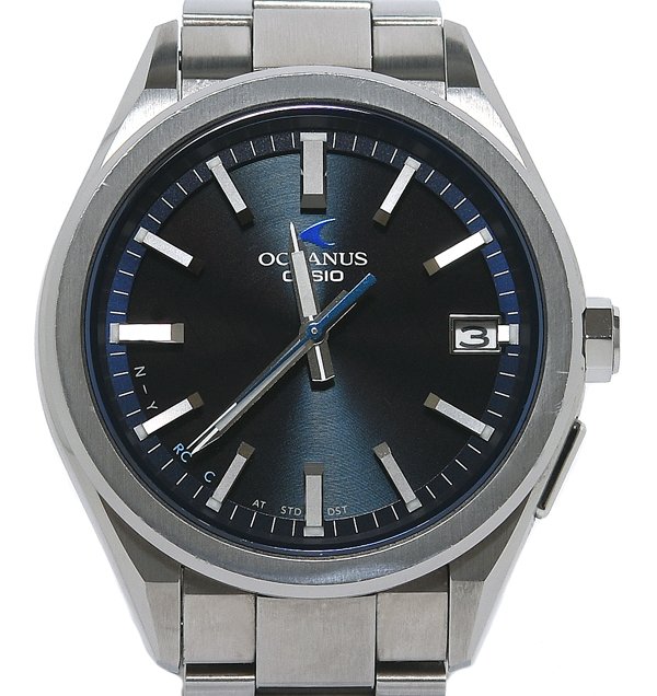 箱付！美品！CASIO カシオ OCEANUS オシアナス OCW-T200S-1AJF 3 handsモデル タフソーラー メンズ